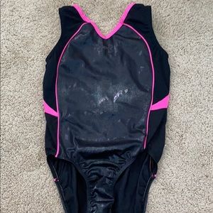 Under Armor grey and pink leotard